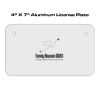 4 X 7 Aluminum License Plate  Thumbnail