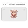 4 X 7 Aluminum License Plate  Thumbnail
