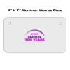 4 X 7 Aluminum License Plate  Thumbnail