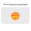 4 X 7 Aluminum License Plate  Thumbnail