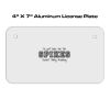 4 X 7 Aluminum License Plate  Thumbnail
