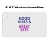 4 X 7 Aluminum License Plate  Thumbnail
