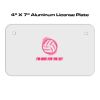 4 X 7 Aluminum License Plate  Thumbnail
