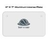 4 X 7 Aluminum License Plate  Thumbnail