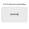 4 X 7 Aluminum License Plate  Thumbnail