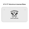 4 X 7 Aluminum License Plate  Thumbnail