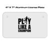 4 X 7 Aluminum License Plate  Thumbnail