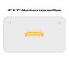 4 X 7 Aluminum License Plate  Thumbnail