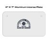 4 X 7 Aluminum License Plate  Thumbnail