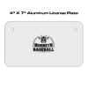 4 X 7 Aluminum License Plate  Thumbnail