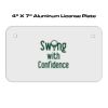 4 X 7 Aluminum License Plate  Thumbnail