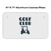 4 X 7 Aluminum License Plate  Thumbnail
