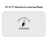 4 X 7 Aluminum License Plate  Thumbnail