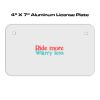 4 X 7 Aluminum License Plate  Thumbnail