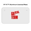 4 X 7 Aluminum License Plate  Thumbnail