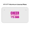 4 X 7 Aluminum License Plate  Thumbnail