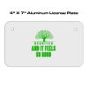 4 X 7 Aluminum License Plate  Thumbnail