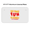 4 X 7 Aluminum License Plate  Thumbnail
