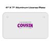 4 X 7 Aluminum License Plate  Thumbnail