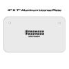 4 X 7 Aluminum License Plate  Thumbnail