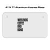 4 X 7 Aluminum License Plate  Thumbnail