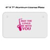4 X 7 Aluminum License Plate  Thumbnail