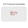 4 X 7 Aluminum License Plate  Thumbnail