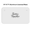 4 X 7 Aluminum License Plate  Thumbnail