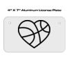 4 X 7 Aluminum License Plate  Thumbnail