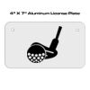 4 X 7 Aluminum License Plate  Thumbnail