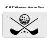4 X 7 Aluminum License Plate  Thumbnail