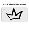 4 X 7 Aluminum License Plate  Thumbnail