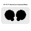 4 X 7 Aluminum License Plate  Thumbnail