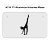 4 X 7 Aluminum License Plate  Thumbnail