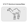 4 X 7 Aluminum License Plate  Thumbnail