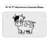 4 X 7 Aluminum License Plate  Thumbnail