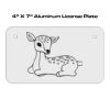 4 X 7 Aluminum License Plate  Thumbnail