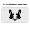 4 X 7 Aluminum License Plate  Thumbnail