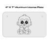 4 X 7 Aluminum License Plate  Thumbnail