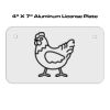 4 X 7 Aluminum License Plate  Thumbnail