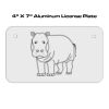 4 X 7 Aluminum License Plate  Thumbnail