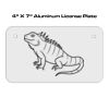 4 X 7 Aluminum License Plate  Thumbnail