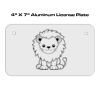 4 X 7 Aluminum License Plate  Thumbnail