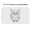 4 X 7 Aluminum License Plate  Thumbnail