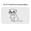 4 X 7 Aluminum License Plate  Thumbnail