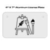 4 X 7 Aluminum License Plate  Thumbnail