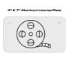 4 X 7 Aluminum License Plate  Thumbnail