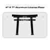4 X 7 Aluminum License Plate  Thumbnail