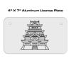 4 X 7 Aluminum License Plate  Thumbnail