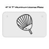 4 X 7 Aluminum License Plate  Thumbnail